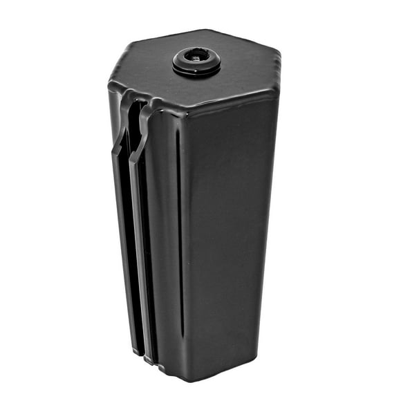 JEGS 51147 Coolant Overflow Tank/Catch Can Black Powder Coat Billet Aluminum 3/8