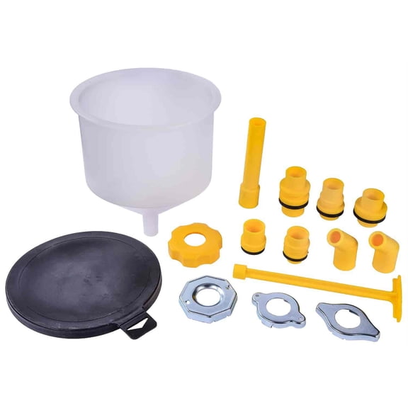 JEGS 51220 No Spill Coolant Filling Funnel Kit Prevents Spills & Trapped Air