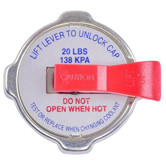 JEGS 51226 Radiator Cap With Safety Lever 20 PSI (138 KPA) Cap Depth: 1.480 in.