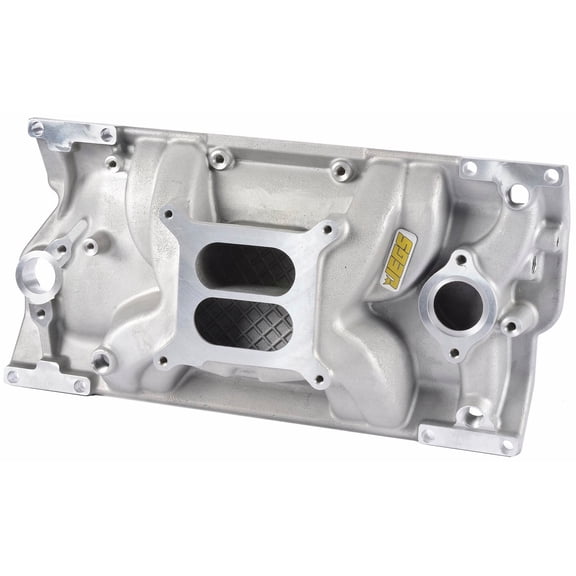 JEGS Intake Manifold for 1996-2002 Small Block Chevy 350 Vortec with L31 Cast Iron Heads, Dual Plane [Satin]