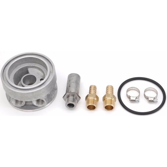 JEGS 51711 Thermostatic Sandwich Adapter Kit Fits Chevrolet & GM with 3 1/2 in.