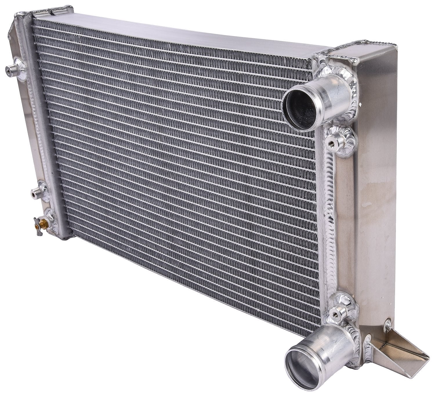 Low Profile Drag Racing Radiator JEGS Scirocco/Pro Stock Style Lightweight Aluminum Radiator [2 Row, No ...