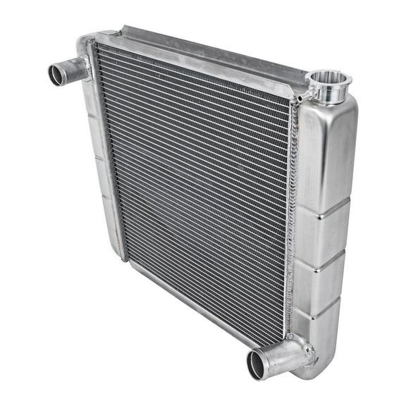 JEGS 52005 Chevy/GM-Style Aluminum Radiator Crossflow 2 Row 1 in. Core 1 1/2 in.