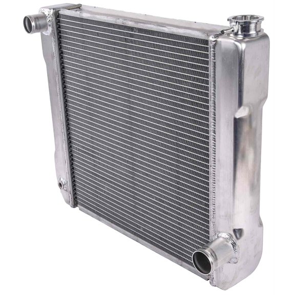 JEGS 52006 Chevy/GM-Style Aluminum Radiator Crossflow 2 Row 1 in. Core 1 1/2 in.