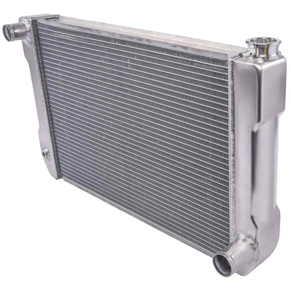 JEGS 52007 Chevy/GM-Style Aluminum Radiator Crossflow 2 Row 1 in. Core 1 1/2 in.
