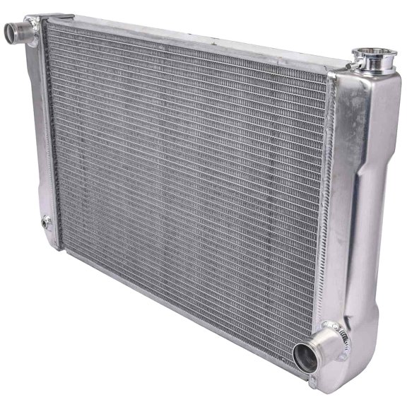 JEGS 52009 Chevy/GM-Style Aluminum Radiator Crossflow 2 Row 1 in. Core 1 1/2 in.