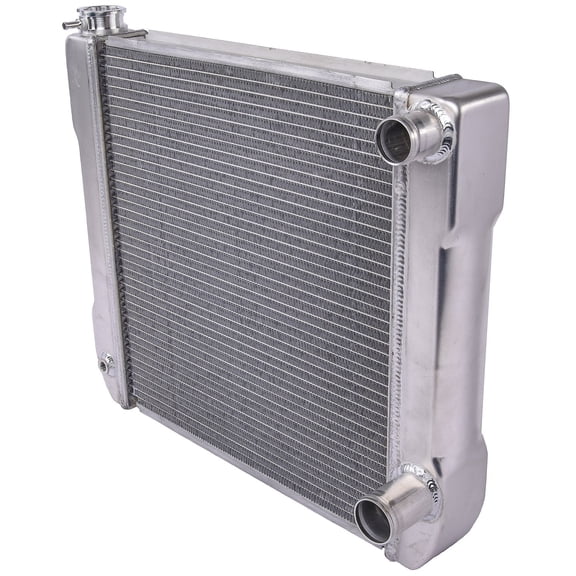 JEGS Double Pass Lightweight Aluminum Racing Radiator, 2 Row