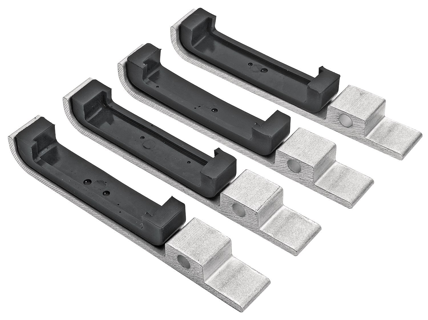 JEGS Universal Aluminum Radiator Mounting Brackets with Urethane Pads ...