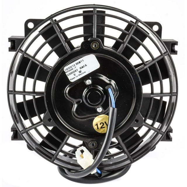 JEGS 52111 Universal Electric Fan 8 Diameter Straight Blade 375 cfm 4.5 Amps Dim