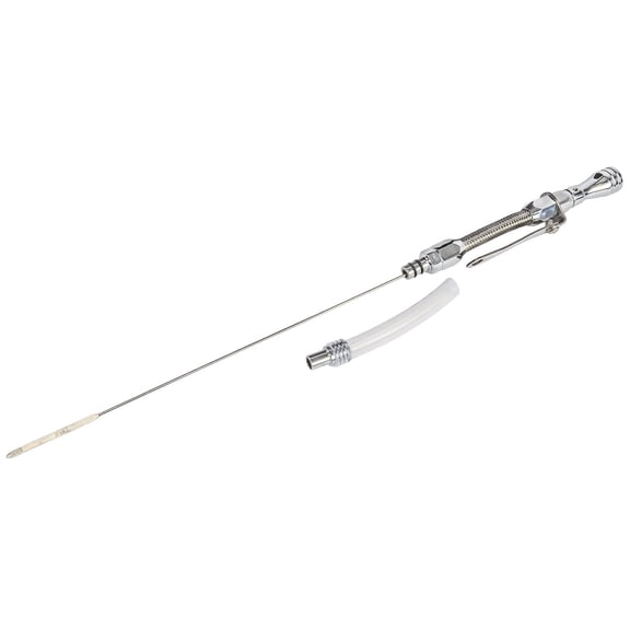 JEGS Flexible Engine Oil Dipstick for 1955-1979 Small Block Chevy [Polished]