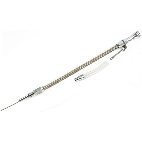 JEGS 52255 Flexible Engine Oil Dipstick 1965-1990 Big Block Chevy Polished Bille