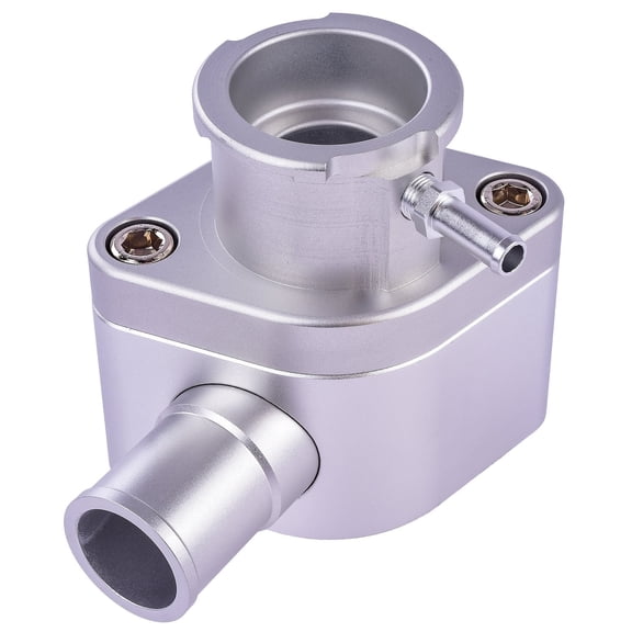 JEGS Intake Manifold Coolant Filler Neck Kit [Clear Anodized Billet Aluminum]