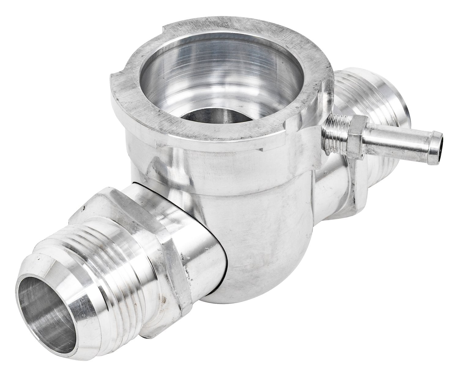 Radiator Thread JEGS 53059 In-Line Radiator Hose Filler Polished -16AN x -16AN Male ...