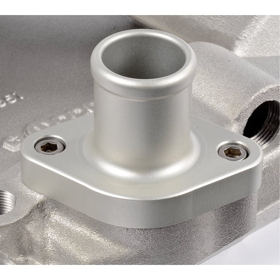 JEGS 53251 Magnum Thermostat Housing For 1-1/2 Upper Radiator Hose Clear Anodize