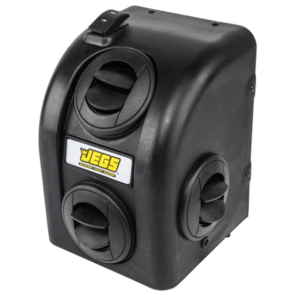 JEGS 555 to 70611 Auxiliary Heater Assembly, Rocker Switch, Compact Design