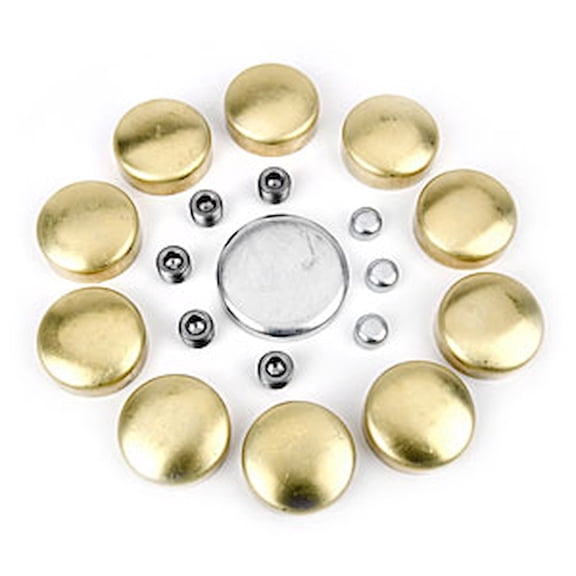 JEGS Brass Freeze Plug Kit for 1970-1976 Small Block Chevy 400