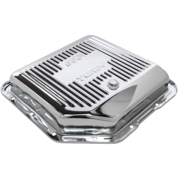 JEGS Automatic Transmission Pan for GM TH350, Stock Capacity [Chrome Plated Steel]