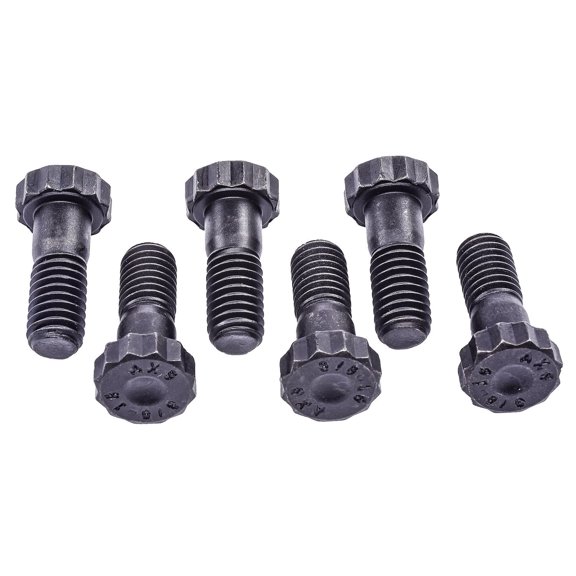JEGS Pressure Plate Bolts, 3/8 in.-16 x 1 in. UHL, 12-Point, Set of 6