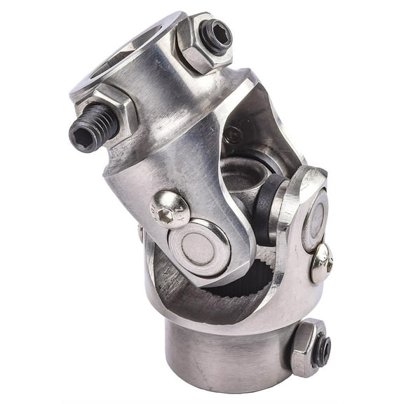 JEGS 607001 Steering U-Joint 3/4 in. DD x 3/4 in.-30 Spline Steel Nickel-Plated