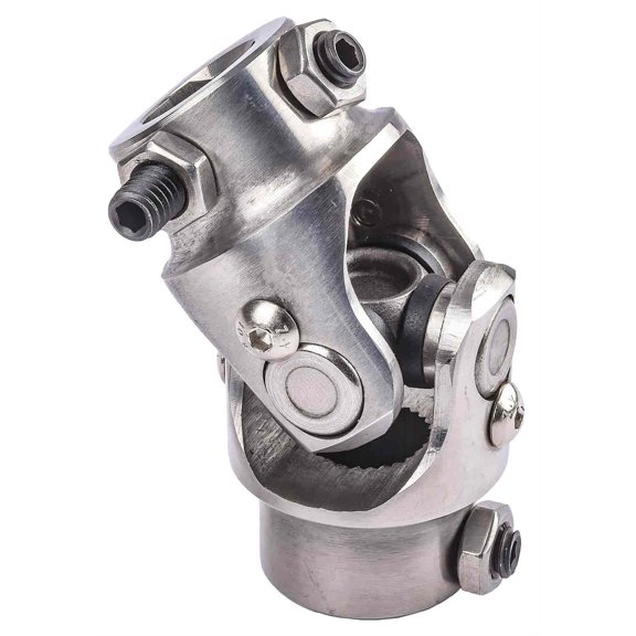 JEGS 607002 Steering U-Joint 3/4 in. DD x 3/4 in.-36 Spline Steel Nickel-Plated