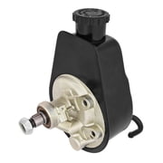 JEGS Saginaw-Style Power Steering Pump w/Keyed Shaft for Select 1966-1976 GM Vehicles [Black]