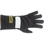 JEGS Racing Gloves SFI 3.3/1 Single Layer Nomex Large Black