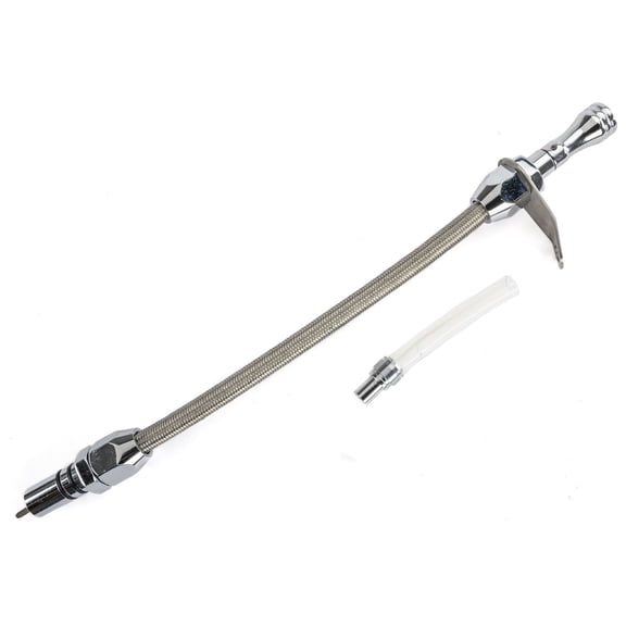 JEGS Flexible Braided Transmission Dipstick for TH700-R4 [Polished]