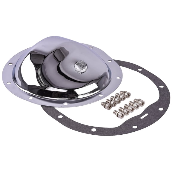 JEGS Chrome Differential Cover GM 8.5 in. 10-Bolt (Front)