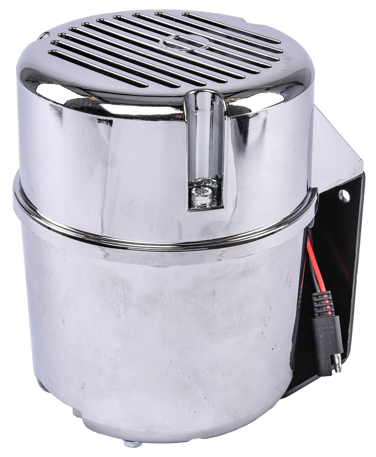 JEGS 62992 Electric Vacuum Pump Encased in a Chrome Concealed Canister