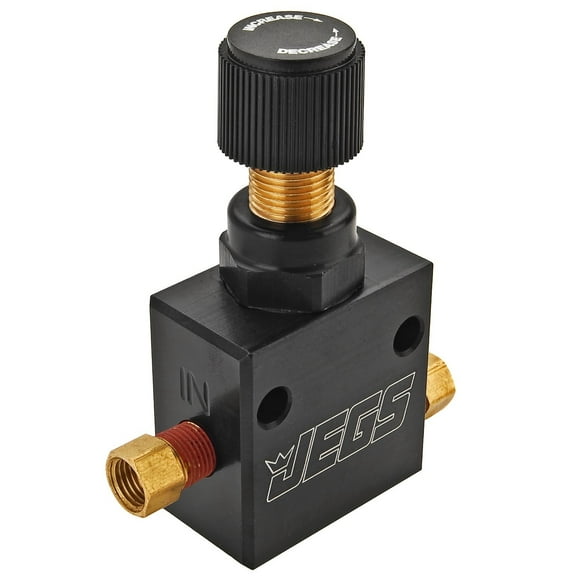 JEGS 63020 Adjustable Proportioning Valve 3/8 -24IF Inlet/Outlets for 3/16 Brake