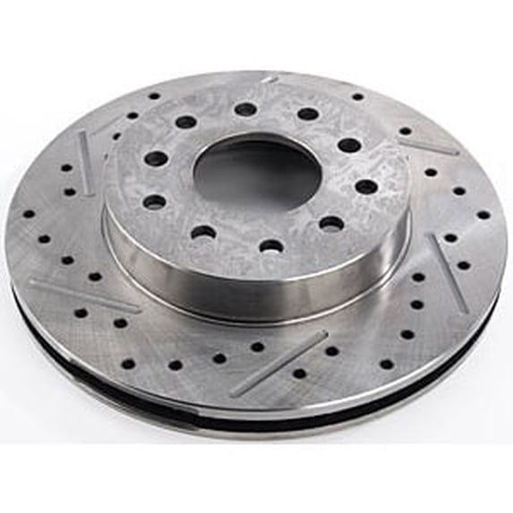 JEGS 630506 Cross-Drilled & Slotted Rotor Replacement for JEGS Rear Disc Brake C