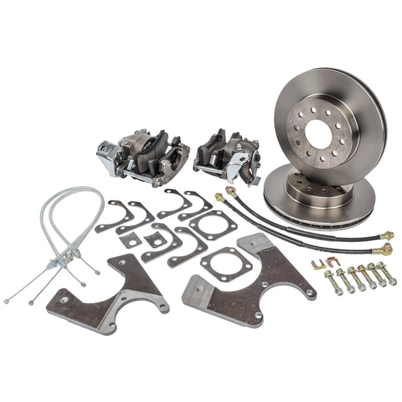 JEGS 630614 GM Rear Disc Brake Conversion Kit Standard Kit with E-Brake Includes