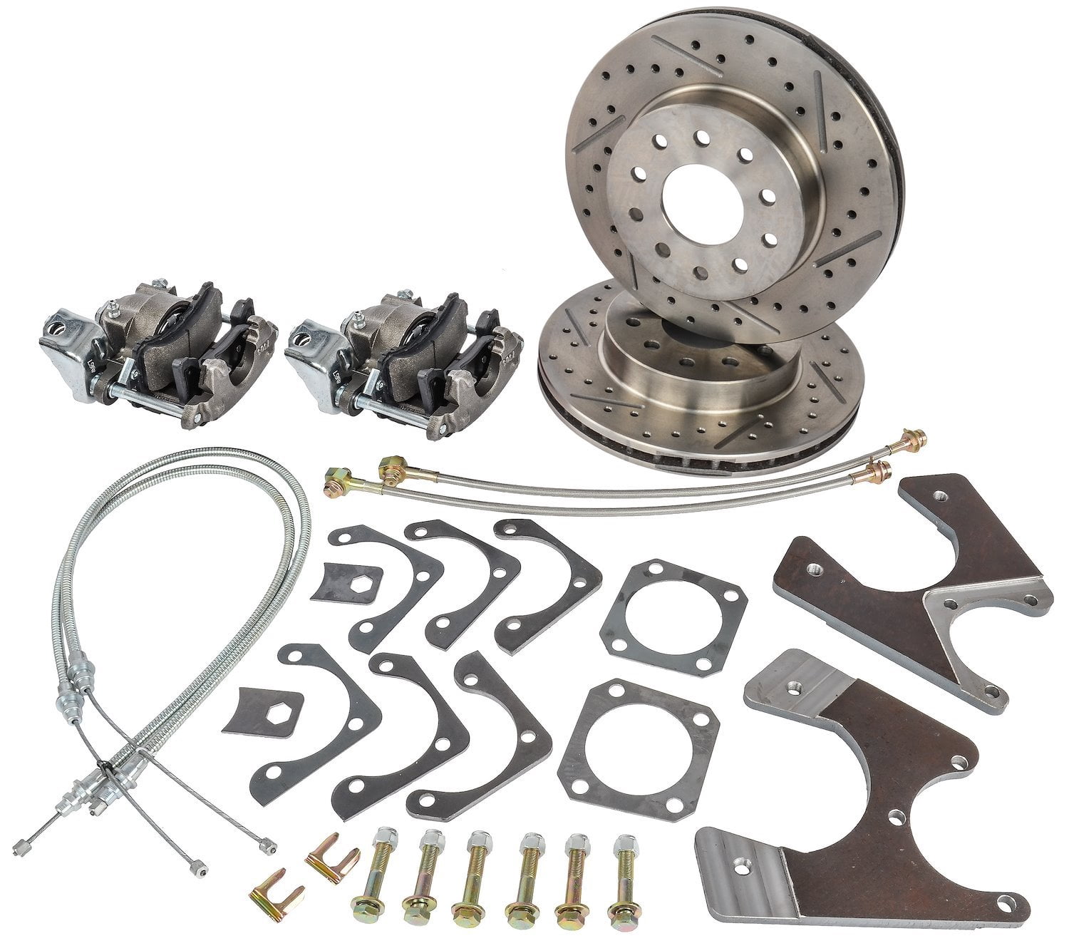 JEGS 630615 Performance GM Rear Disc Brake Conversion Kit with Raw ...