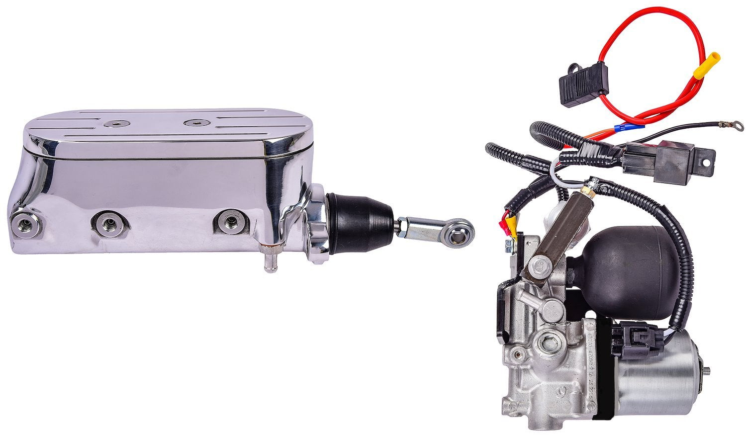 JEGS 631250 Electric Brake Booster and Master Cylinder Combo For