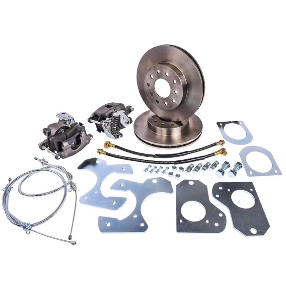 JEGS GM 10 Bolt Rear Disc Brake Conversion Kit for Select 1978-1988 GM G-Body Models [Standard Kit with E-brake]