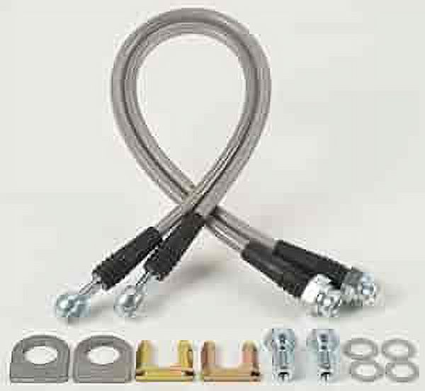 JEGS 635300 DOT Brake Hose Kit Fits GM Metric (D154) Calipers 10mm
