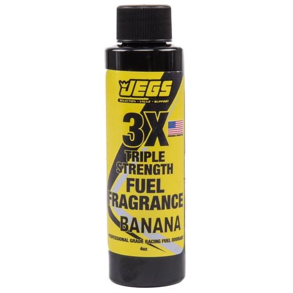 JEGS 63640 Fuel Fragrance Banana Scented 4 oz. Bottle Safe for All Internal Comb