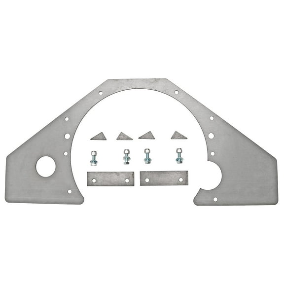 JEGS 64050 Mid-Mount Plate Chevy (except LS Engines) Laser CNC-Machined Mild Ste