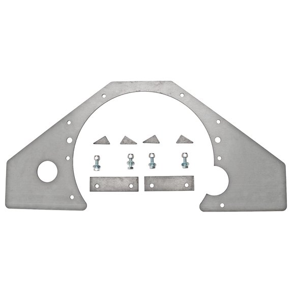 JEGS 64050 Mid-Mount Plate Chevy (except LS Engines) Laser CNC-Machined Mild Ste