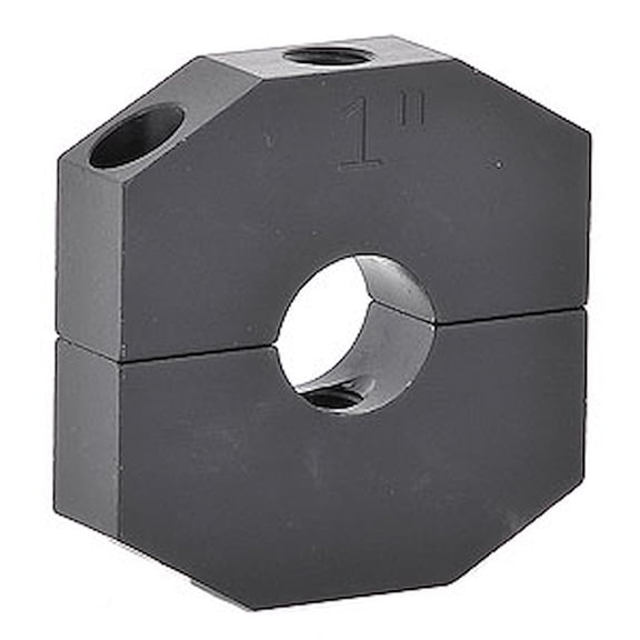 JEGS Aluminum Clamp-on Ballast Bracket for 1 in. Round Tube, Black