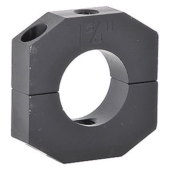 JEGS Aluminum Clamp-on Ballast Bracket for 1-5/8 in. Round Tube, Black