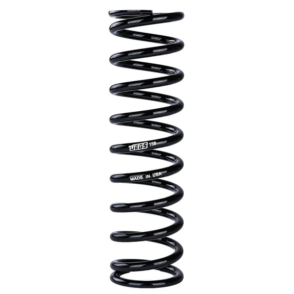 JEGS Coil-Over Spring [12 in. Length 150 lb./in. Black]