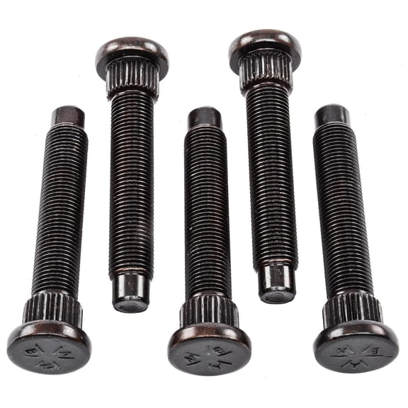 JEGS Press-In Wheel Studs 1/2"-20 Thread x 3" Long x .615" Knurl