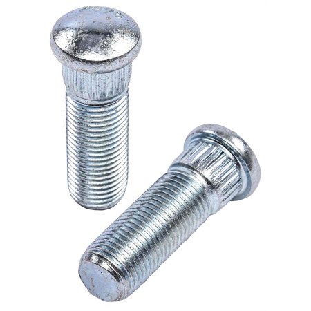 JEGS 65153 Wheel Studs Serrated Stud 1/2 in.-20 Thread 1.182 in. Thread Length 0