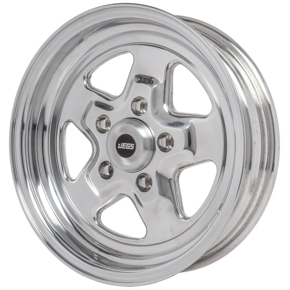 JEGS 66051 Sport Star 5-Spoke Wheel Size: 15 x 4 Bolt Pattern: 5 x 4.75 Back Spa