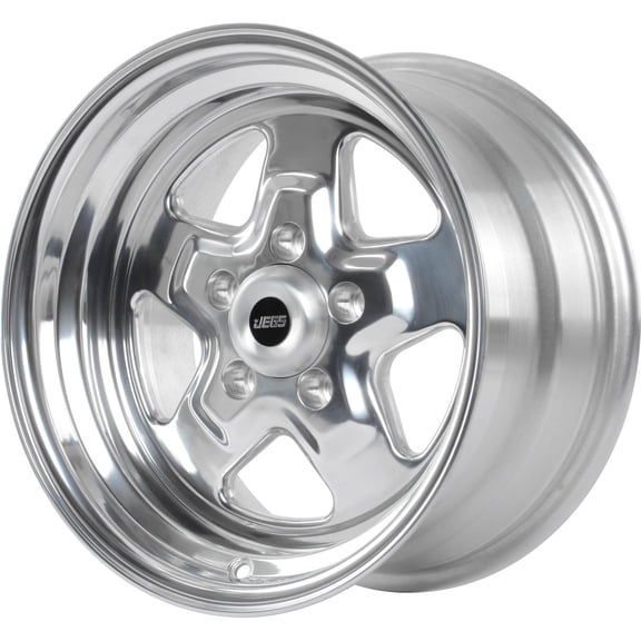 JEGS 66071 Sport Star 5-Spoke Wheel Size: 15 x 8 Bolt Pattern: 5 x 4.50 Back Spa