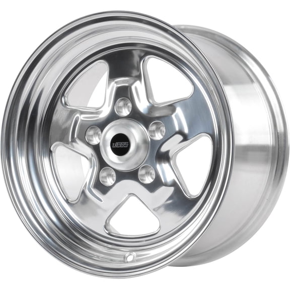 JEGS 66078 Sport Star 5-Spoke Wheel Size: 15 x 8 Bolt Pattern: 5 x 4.75 Back Spa