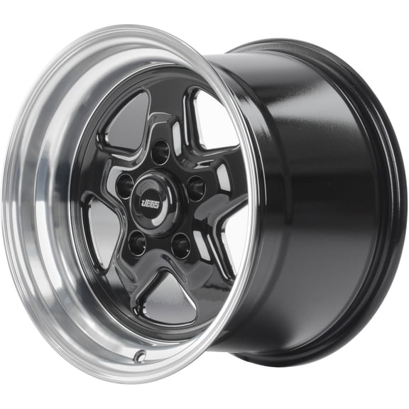 JEGS 66188 Sport Star 5-Spoke Wheel Size: 15 x 10 Bolt Pattern: 5 x 4.75 Back Sp