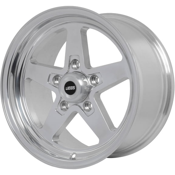 JEGS 680277 SSR Star Wheel Size: 15 x 8 Bolt Pattern: 5 x 4.50 Back Spacing: 5.5
