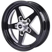 JEGS 681253 SSR Star Wheel Size: 15 x 4 Bolt Pattern: 5 x 5.00 Back Spacing: 1.7